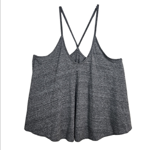 We The Free People Grey Women's Oversized Flowy Tank, Size M ~ EUC